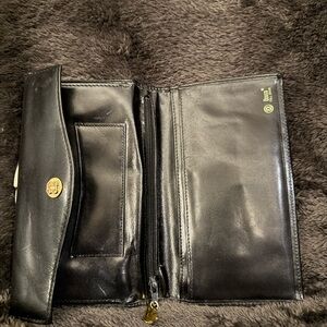 Bosca Black Leather Women's Wallet